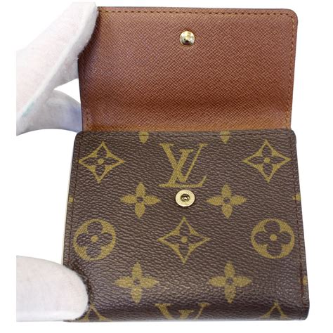 louis vuitton double snap wallet|Louis Vuitton Brown Monogram Porte Monnaie Double Snap Wallet.